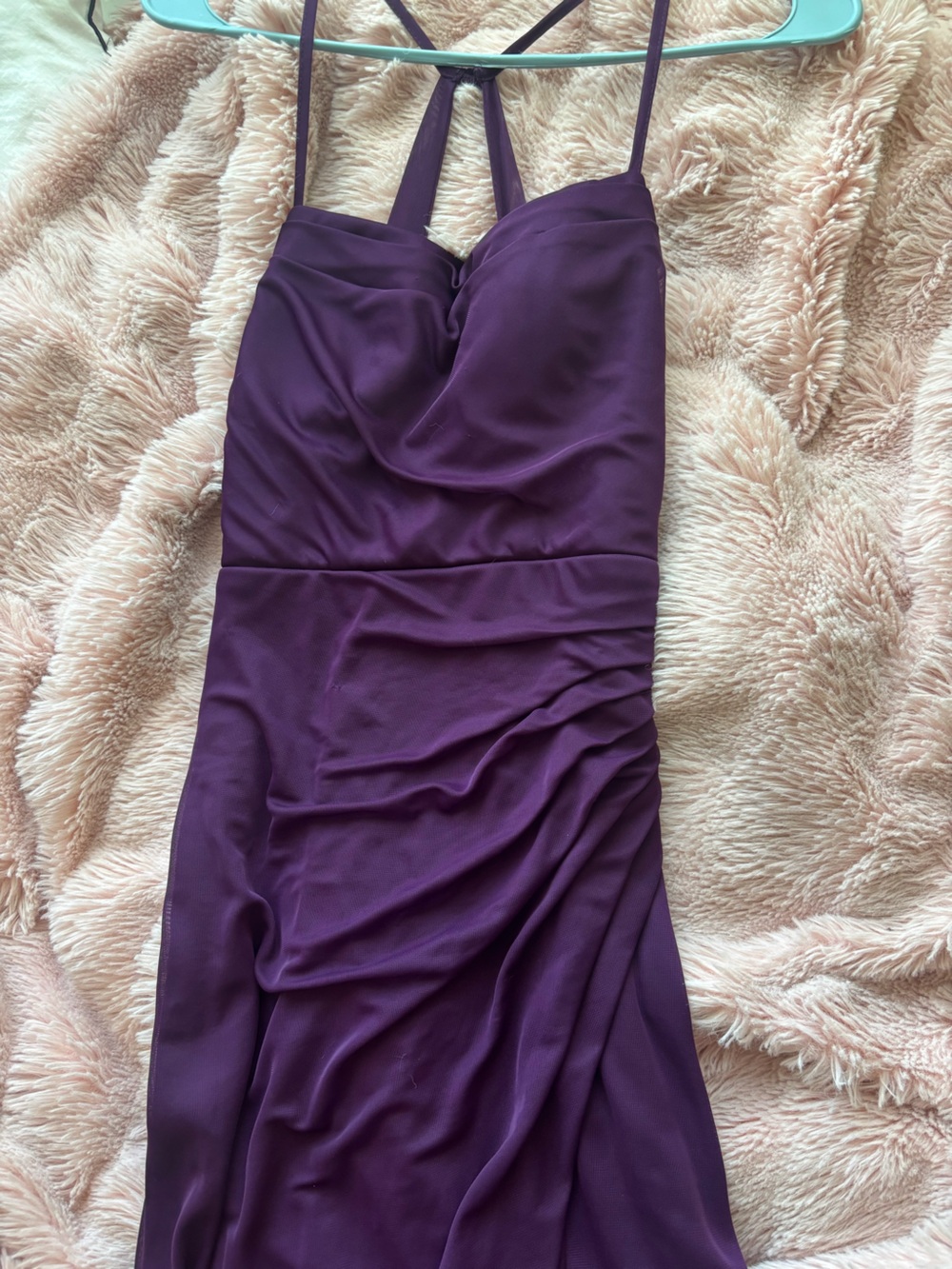 Azazie Deep Plum Strapless Bandeau